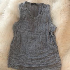 Blue and white striped Brandy Melville Tank Top